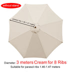Parasol Replacement Cloth Outdoor Garden Banana Umbrella Cover Waterproof Sunshade Canopy For 6 Ribs/8 Ribs Parasol