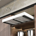Pull Out Cabinet  Storage Rack with Adhesive Expandable Slide out Drawers for Kitchen Under Sink Organizer , Storage Shelf
