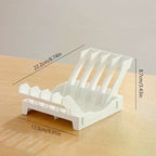 Dish Organizer Rack Upright Draining Cabinet Plate Organizer Plate Dish Drying Rack Kitchen Dishes Stand Vertical Storage Rack