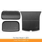 Extended Floor Mats for Tesla Model Y 2025+ Juniper 2025 All-Weather TPE Lengthen and Widen Waterproof Non-Slip Cargo Liners