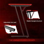 L Shaped Gaming Desk Computer Corner Desk Table with Large Monitor Riser Stand for Home Office Writing Workstation (51 Inch) ﻿