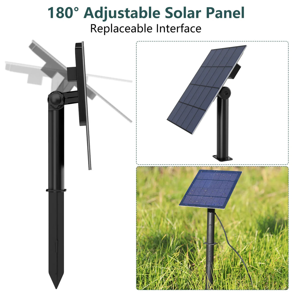 Solar Water Pump Kit, 10W Solar Powered Water Fountain Pump with 6 Nozzles, DIY Water Feature Outdoor Fountain for Ponds