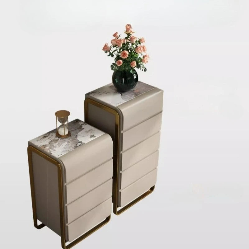 Light luxury modern simple fashion custom high end marble drawer cabinet 3 4 5 6 drawers Dresser home furniture Storage locker