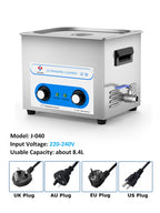 10L Ultrasonic Cleaner Heated Ultra Sonic Cleaner Machine With Timer 40kHz Ultrasound Bath for Carburetor Tools Parts