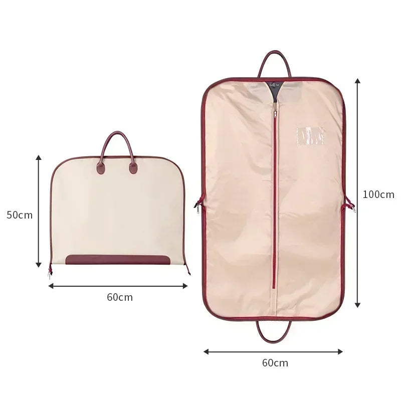 Premium Suit Cover Bag Waterproof Garment Bag with Handle Protective Cover for Clothes Suit Case Dustproof Clothes Organizer