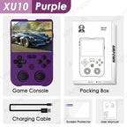 Ampown XU10 Handheld Game Console 3.5" IPS Screen 3000mAh Battery Linux System Built-in Retro Games Portable Video Game Console
