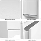 6 Drawer Double Dresser, White Dresser, Modern 6 Chest of Drawers with Deep Drawers, Wide Storage Organizer Cabinet