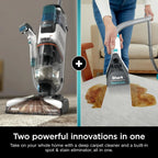 Shark EX201 CarpetXpert Upright Carpet, Area Rug & Upholstery Cleaner with StainStriker, Built-in Spot & Stain Cleaner, Perfect