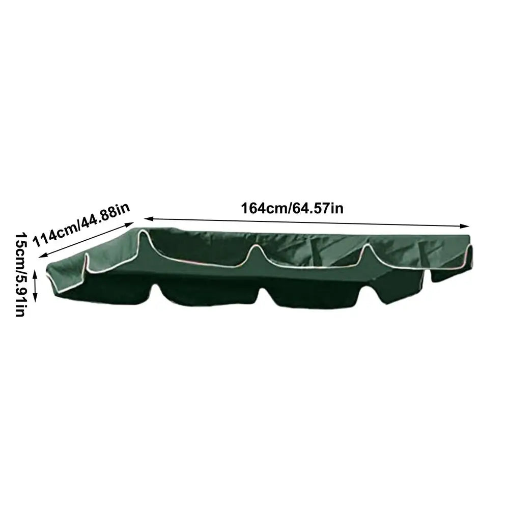 Porch Swing Awning Replacement UV-resistant Waterproof Swing Canopy Garden Outdoor Hammock Swing Awning Replacement