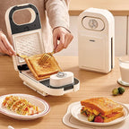 650W Electric Sandwich Maker Timing Waffle Maker Automatic Non-sticky Toaster Multifunctional Fast Breakfast Maker Kitchen tools