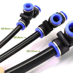 10-50m OD-6/8/12mm Garden Black PE Hose Pressure-Proof Watering Pipe 1/4" 3/8" Lawn Orchard Agriculture Irrigation Tube System