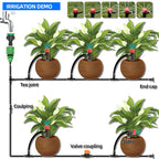 1/4" Pvc Hose Barb Connector End Cap Goof Plug Automatic Drip Irrigation Connectors Garden Watering System Water Pipe