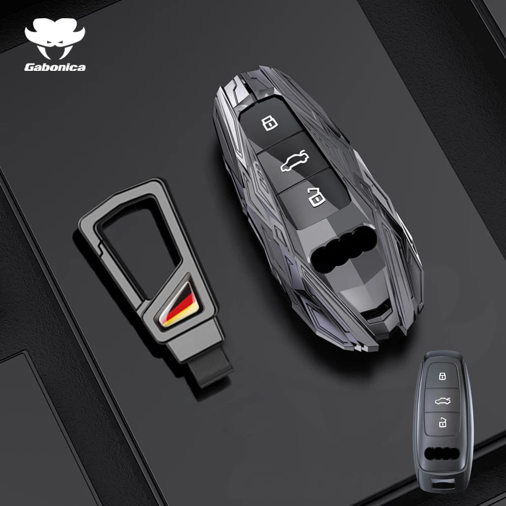 Alloy Car Key Case Cover Shell Fob For Audi A1 A3 Q2L Q3 S3 S5 S6 TT TTS Q7 Q5 A6 A4 A4L Q5L A5 A6L A7 A8 Q8 S4 S8 Accessories