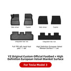 YZ For Tesla Floor Mats Model 3 Y Highland 2021-2024 Car Four Seasons Waterproof Non-slip Floor Mat TPE Special Car Accessories