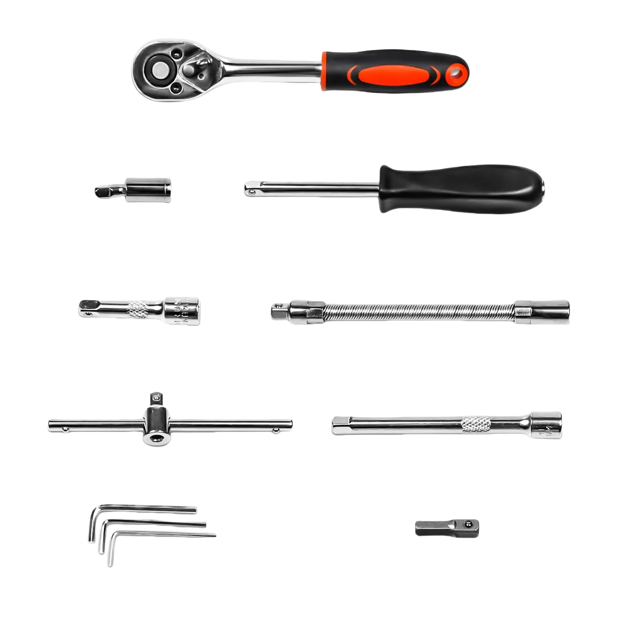 46-Pc. Drive Socket & Ratchet Wrench Set - Car Tool Kit | AlluCanFind