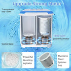 VCJ Portable Washing Machine, Twin Tub Washing Machine Laundry Compact