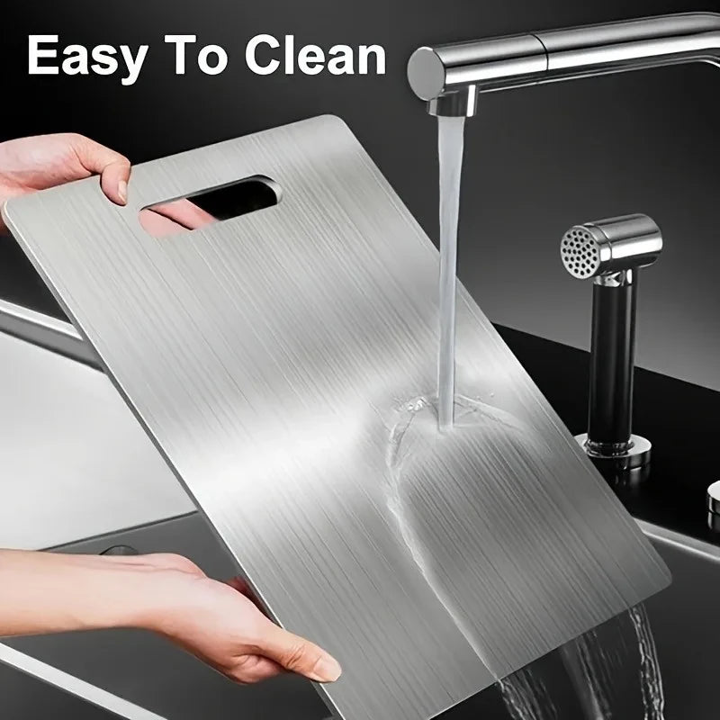 Kitchen-specific cutting board, 316 stainless steel double-sided panel, kitchen accessory tools, food-grade meat cutting board