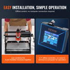 SucceBuy CNC Router Machine 3 Axis GRBL Control Wood Engraving Carving Milling Machine Kit for Wood Acrylic MDF PVC Plastic Foam