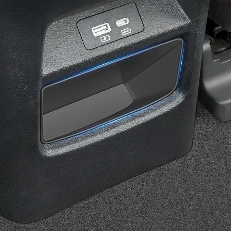 For BYD Song Plus DM-i EV 2020-2025 Car Central Control Rear Armrest Garbage Can TPE Interior Accessories