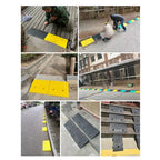 Car Wheel Driveway Ramps Portable Tires Curb Ramps Anti-Slip Threshold Ramp For Car Trailer Truck Bike Auto Accessories Amagi