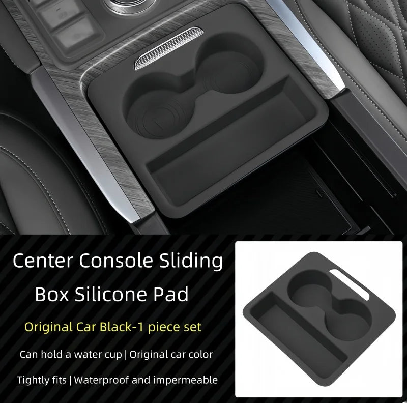 Car Center Console Push-pull Box Silicone Pad Fit for GWM Tank 500 Hi4-Z Hi4-T High Quality Modified Car Interior Upgrade Parts