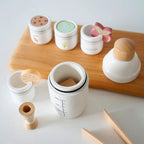 Children Pretend Play Kitchen Toy Wooden Simulation Milk Tea Set Children Role Play Game for Girls Boys Imitation Game Education