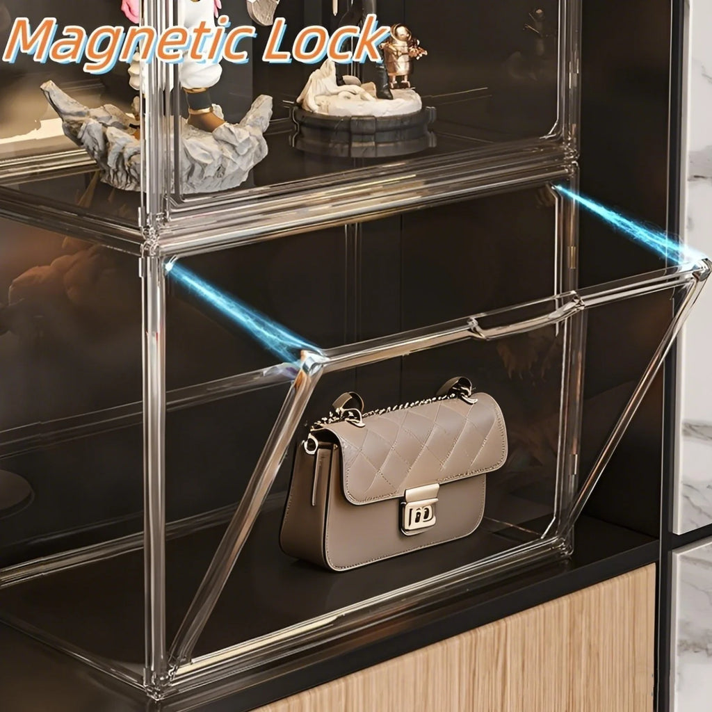 Clear Large Capacity Acrylic Storage Box Organizer for Figures, Toys, Makeup