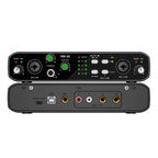 2-in/2-out 48V Phantom Power Mic Audio Interface, 32-bit/384kHz Audio Resolution, Mic Preamp, Low Noise & Distortion, for Electr