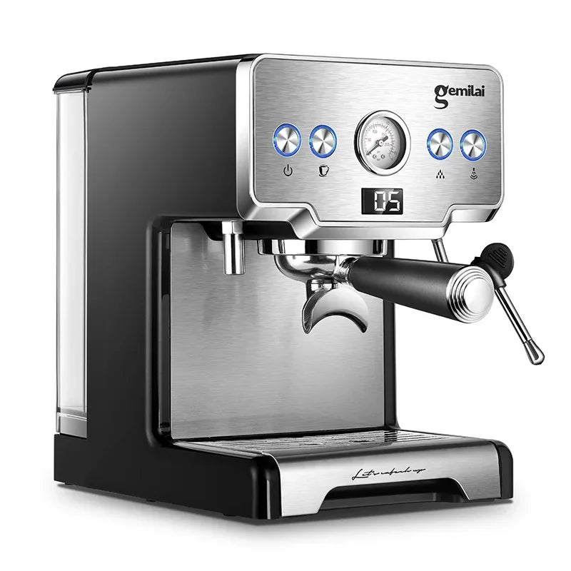 household coffee machine Italian semi-automatic pump-pressed coffee machine Multi-function milk coffee Suitable for beginners
