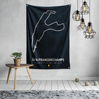 Ft Formula 1 Imola Monaco Circuit F1 Flag Polyester Digital Printing for Garage Wall Art Out Door Decoration With Grommets