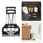 Folding Hand Truck Luggage Truck Cargo Truck With Wheel Heavy Duty Utility Cart Collapsible Trolley for Household Shopping