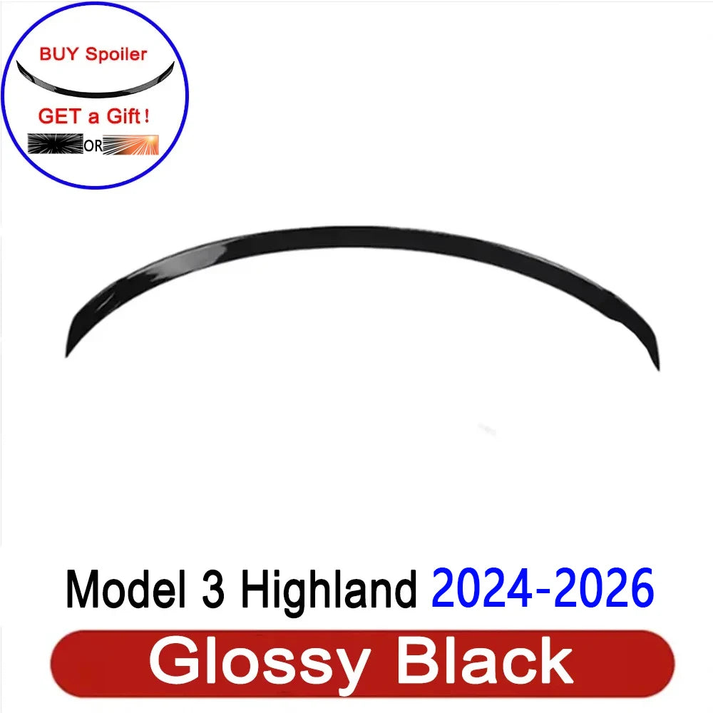 Spoiler for Tesla Model 3 Highland 2026 Accessories ABS Tail Wing New Design Lower Wind Resistance Ludicrous Auto Exterior Parts