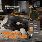 MAXXT orbital sander 6" 5.0mm/2.5mm Automotive Brushless Random 150mm Electric Variable Speed car polishing machine