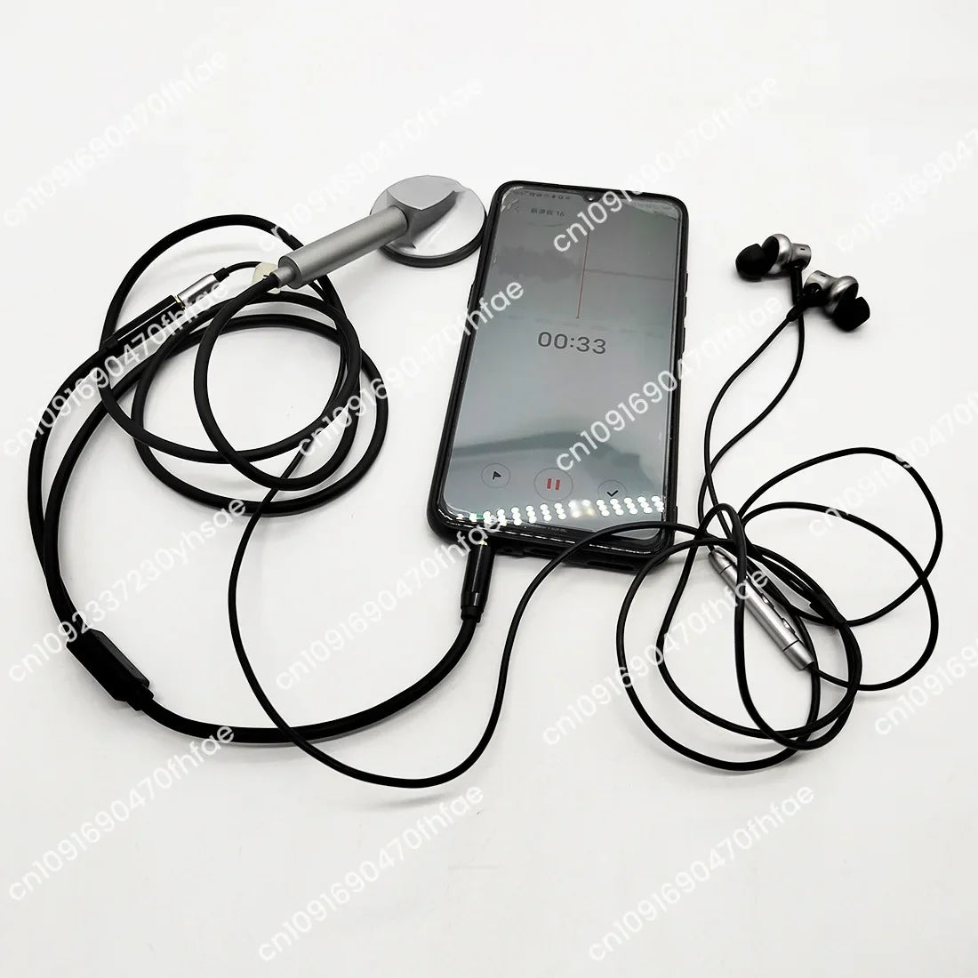 Electronic stethoscope, digital, mobile phone can be connected to Micro head