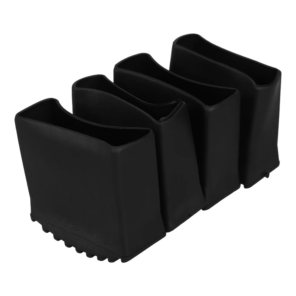 4pcs Ladder Feet Covers Folding Ladder Foot Pads Cushion Non-Slip Rubber Feet Covers Security Bumpers Anti-Skid Pads Replacement