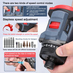 16.8V Brushless Screwdriver Lithium Electric Drill Rechargeable Hand Drill Screwdriver Electric Tool Torque Drill Repairing Kit