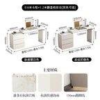 Minimalist bedroom dresser, storage cabinet, retractable bedside chest of drawers, dressing table, folding mirror