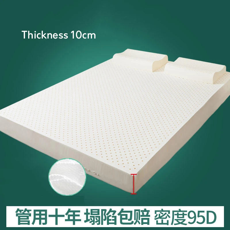 Thailand 100% natural latex raw liquid mattress 10cm rubber cushion to protect the spine single double household tatami mat