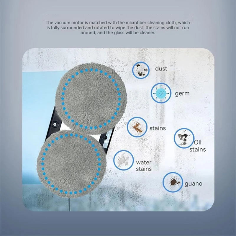 Microfiber Cleaning Rag For Window Cleaner Robot,Reusable 14.5cm Mops For Universal Round Robot Vacuum Cleaner Towel Dust Cloth