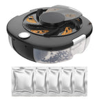 USB Household Fly Catcher with Baits Gnat Flying Insect Trap Quiet Safety Automatic Flycatcher for Indoor Home Kitchen Garden