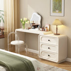 European Cream Dressing Table Storage Light Luxury Desgin Console Vanity Table Modern Drawers Penteadeira Postmodern Furniture