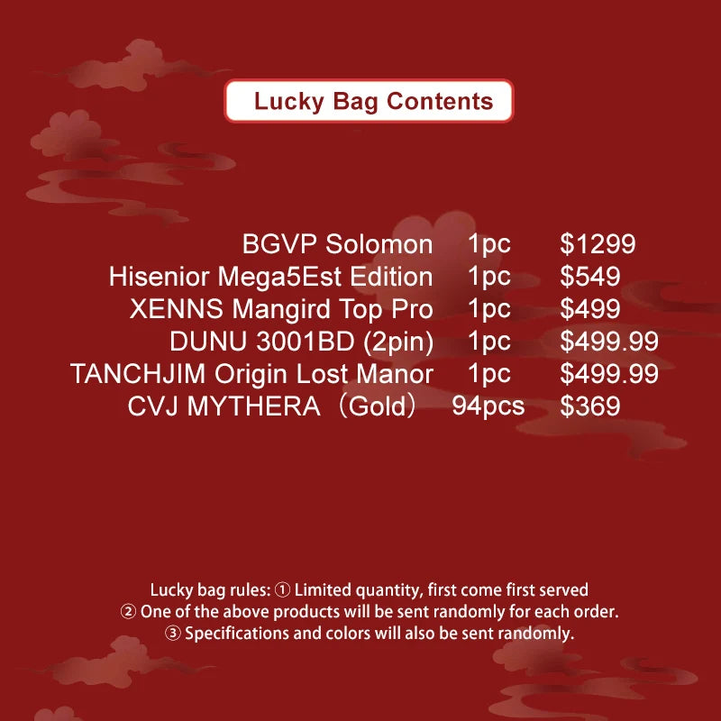 Angelears X CVJ Luckybag - Mainly CVJ MYTHERA And Others In-ear Earphones Limited Stock 99pcs