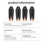 2 Pair 9453T Propeller Light Weight Screw Wing Propeller Blade Replacement Accessory for DJI Mavic 3/Mavic 3 Pro/Mavic 3 Classic