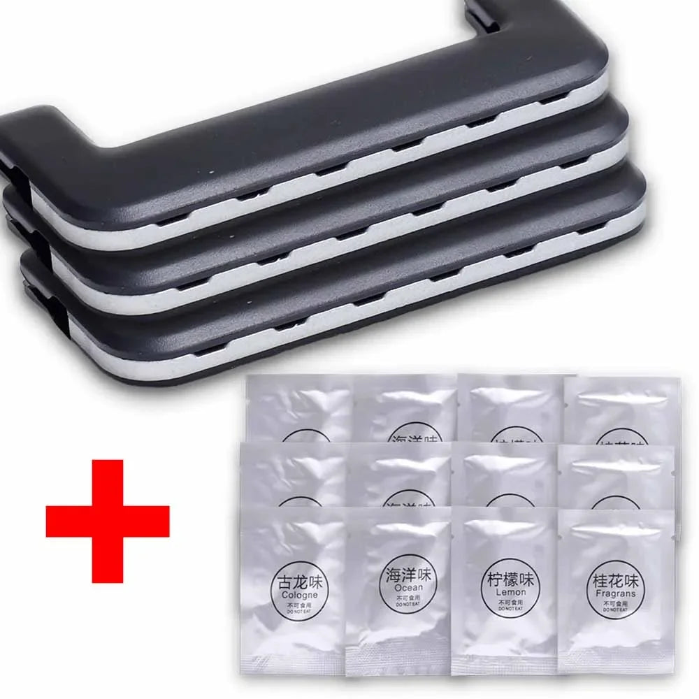 Car Aromatherapy Clip Solid Aromatherapy Strips Set Auto Air Outlet Wind Direction Paddle Hidden Fragrance Clip Scent Tablets