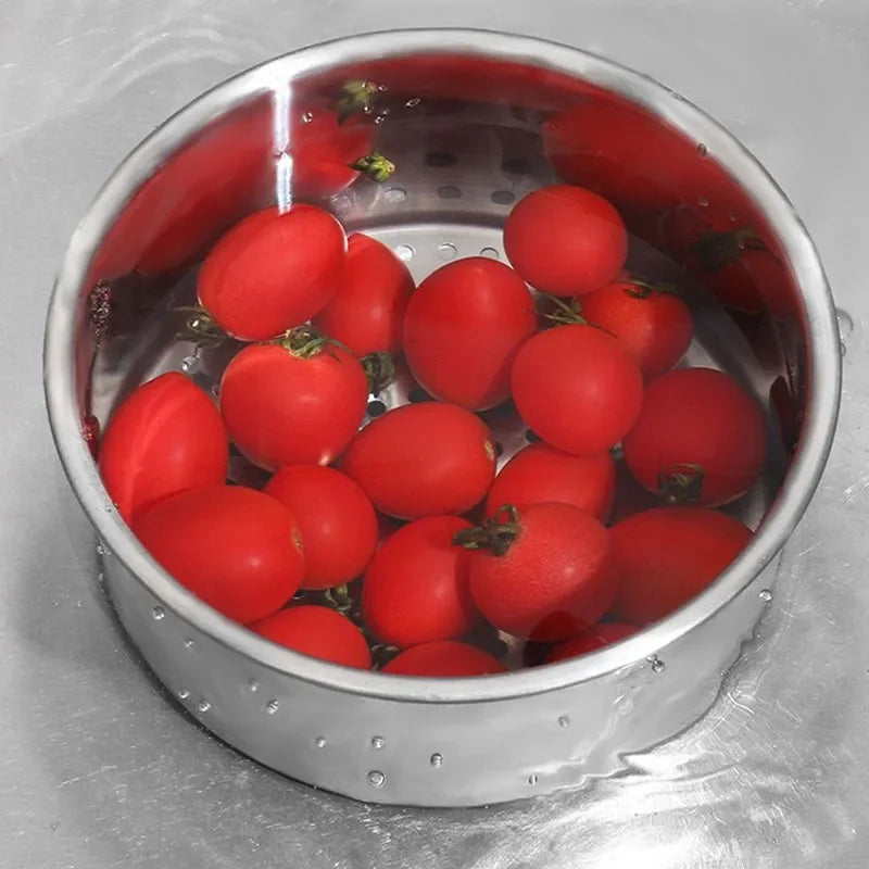 1-10PCS Swan Drainage Blue Stainless Steel Sink Filter Basket Kitchenware Storage Basket Hanging Drainage Rack Sink Organiser