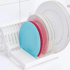 Foldable Kitchen Tray Storage Rack Dishes Sorting Cup Plate Drying Holder Shelf Drainage Kitchware