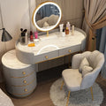 Pink White Vanity Table Women Luxury Nail European Big Stool Study Dressing Table Organizer Mesa De Maquillaje Home Furniture