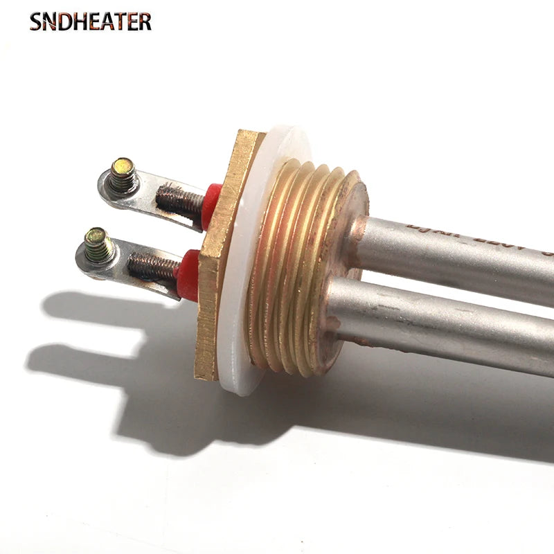SNDHEATER Solar Water Heating Element With Probe Hole DN25/1 inch 32mm BSP Threaded 110V 220V 380V Wattage 1KW/2KW/3KW/4KW
