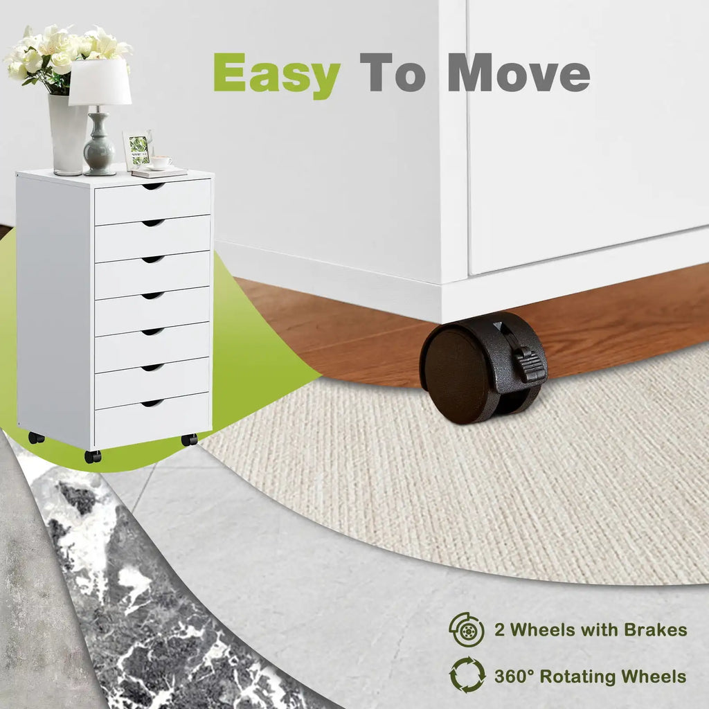 7-Drawer Wooden Storage Chest