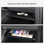 LUCKEASY for Tesla Model Y Launch 2025 Juniper Car Storage Box Car Glove Box Tray Pallet Case Organizer Accessories Tray TPE